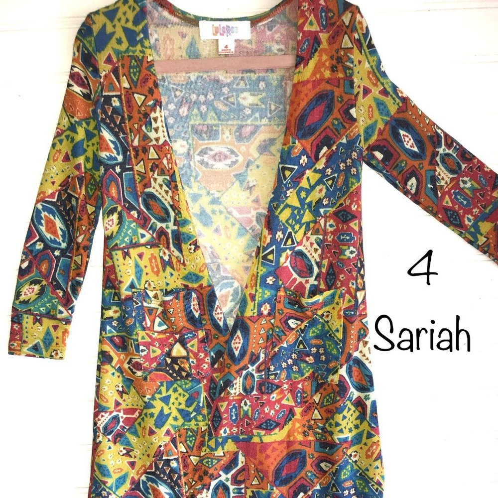 Lularoe kids girls coverup Sariah brand new NWT back to 2 school size 4